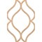 Ekena Millwork 31 16W x 46 34H x 14T Small Villarreal Decorative Fretwork Wood Ceiling Panels, Hickory CELW31X47X0250VILHI - alternate 3